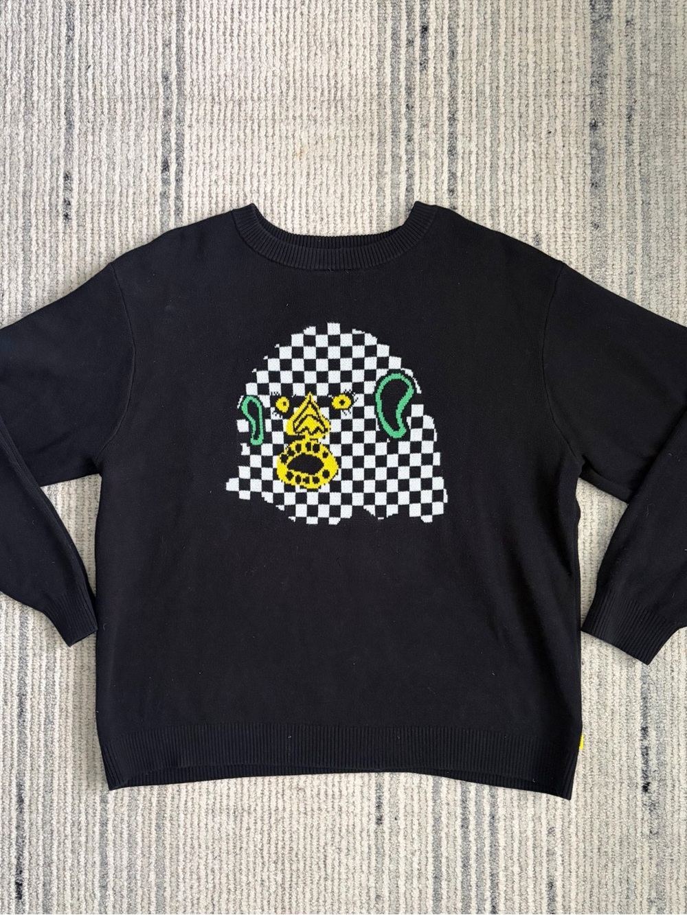 Vans x Tierra Whack Black Sweater with Checkerboard Graphic Size XL